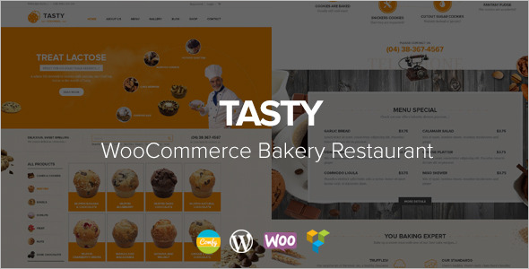 Tasty Bakery WordPress Theme