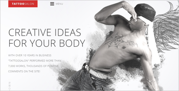 Tattoo Salon Website Template
