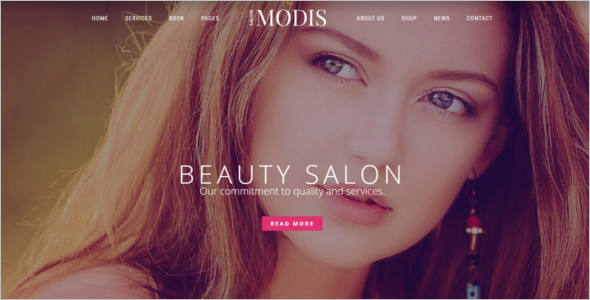 Top SalonÂ Website Template