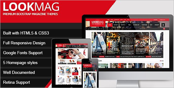Video HTML5 Magazine Website Template