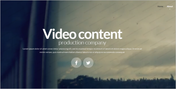 Video Production Website Template
