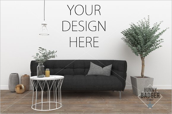 Wall Art Mockup Template