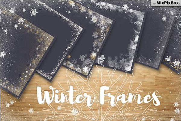 Winter Frames Illustration Design
