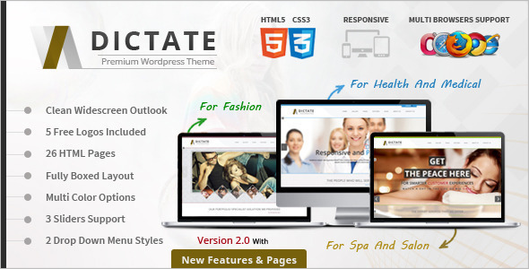 WordPress SpaÂ Website Template