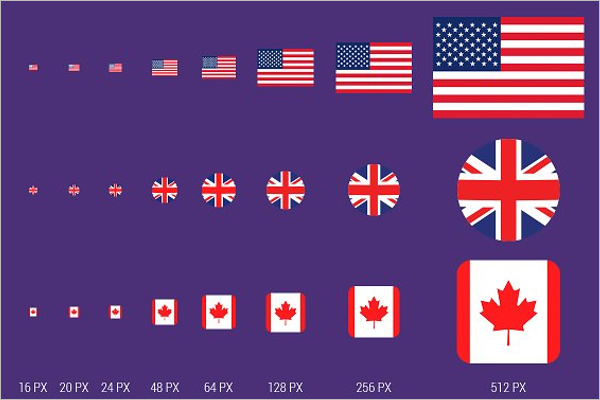 World Flag Icons Design