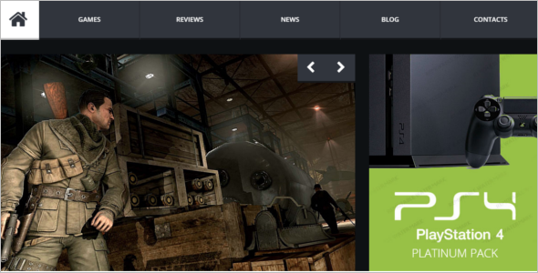 Amazing Gaming Website Template