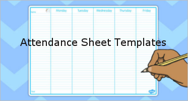 Attendance Sheet Templates