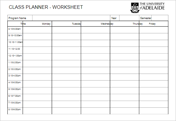 Basic Worksheet Template PDF