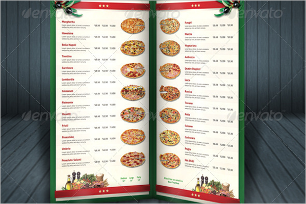 Best Pizza Menu Template