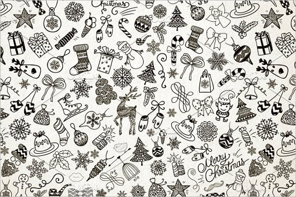 Black & White Christmas Patterns