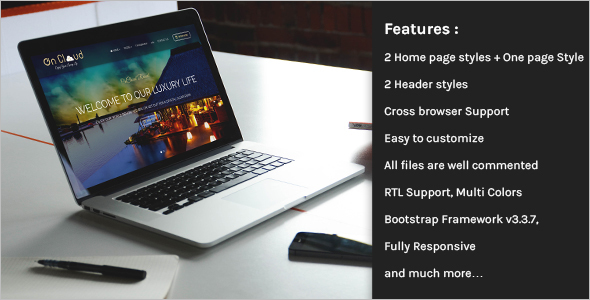 Bootstrap Hotel Booking Template