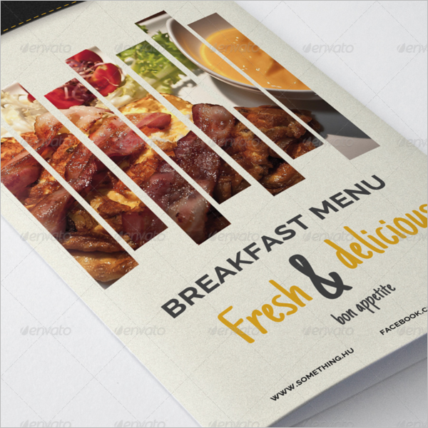 Breakfast Menu Design Template