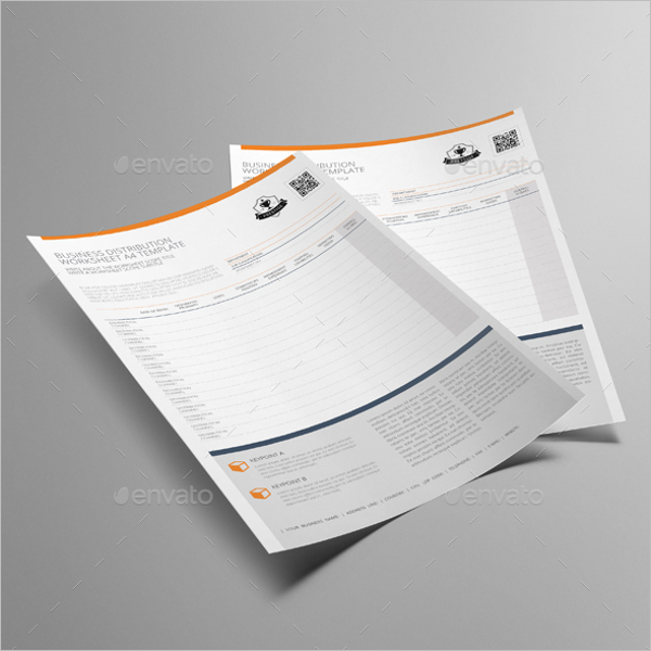 Business Worksheet Template