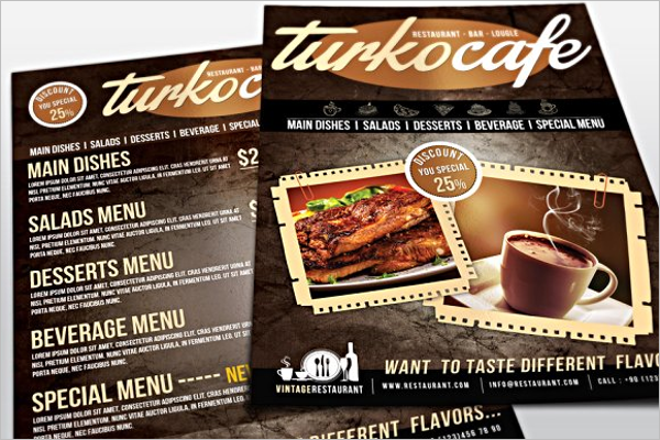 Cafe & Restaurant Menu Template