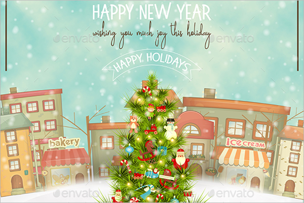 Celebration Christmas Greeting Design