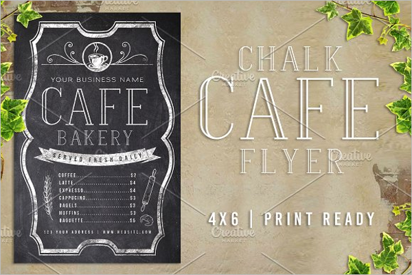 Chalk Cafe Menu Template