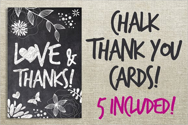 Chalk Thank You Cards Bundle