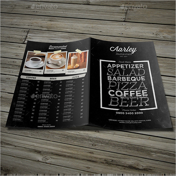 Chalkboard Menu Maker Design
