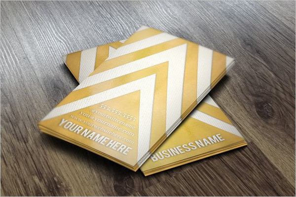Chevron Business Card Application Design