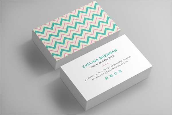 Chevron Business Card Template