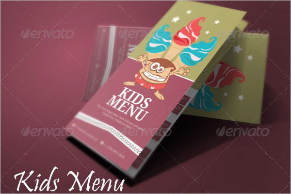 Children Menu Design