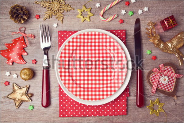 Christmas Dinner Menu Template