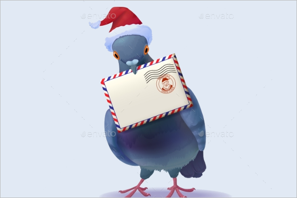 Christmas Envelope Vector Design