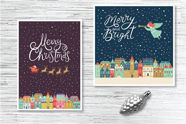 Christmas Menu Background Design
