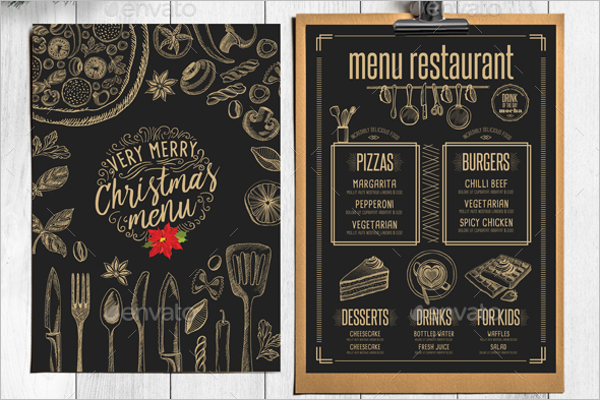 Christmas Menu Restaurant