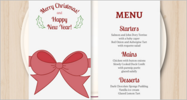 Christmas Menu Templates
