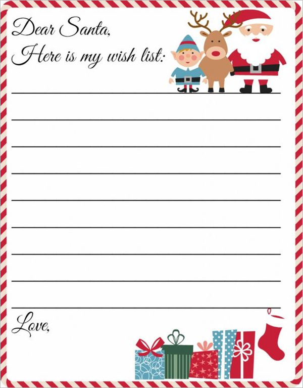 22+ Christmas Stationery Templates Free Word Paper Designs