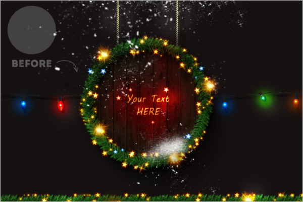 Christmas Photoshop Template