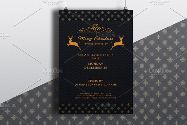 Christmas Poster Background Design