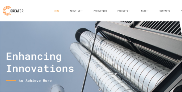 Civil Engineering Multipage Website Template