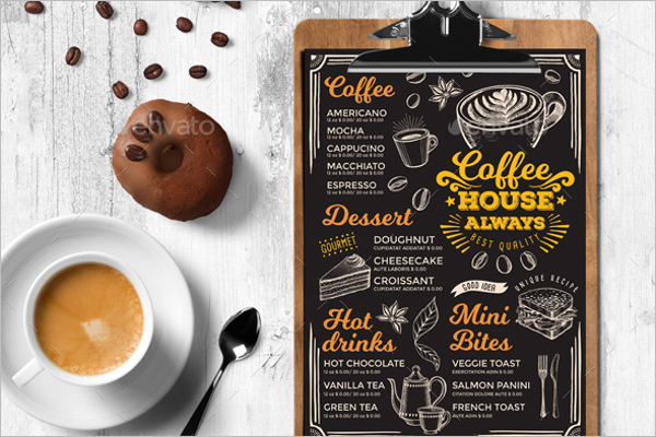 Coffee Menu Card Template