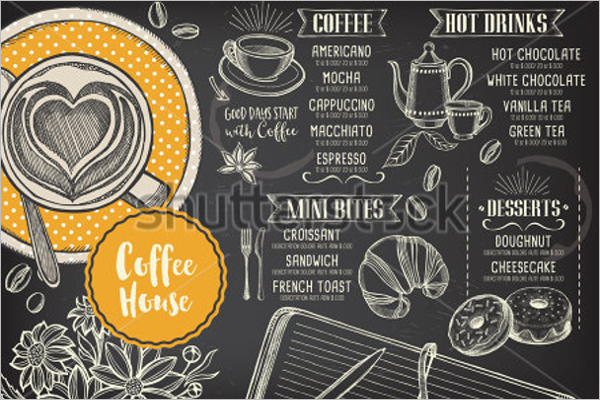 Coffee Menu Illustration Template