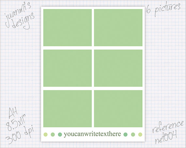 Collage Notebook Cover Template