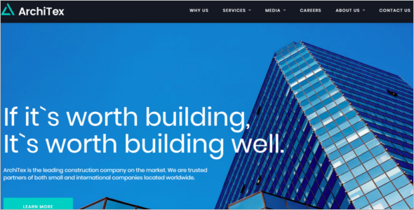 Construction Responsive Website Template