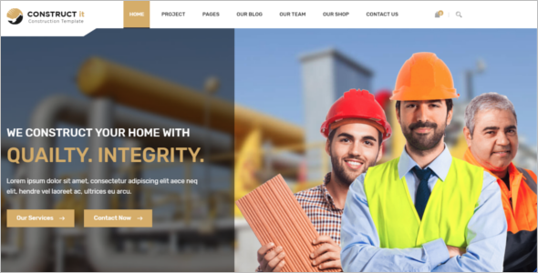 45+ Best Construction Website Templates Free HTML WordPress Themes