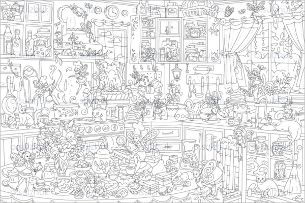 Creative Christmas Coloring Page