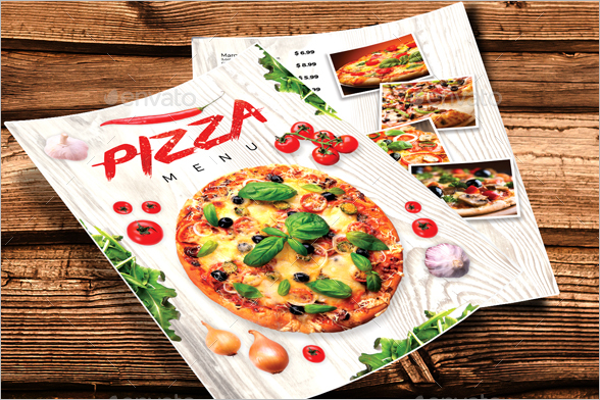 Delicious Pizza Menu Template
