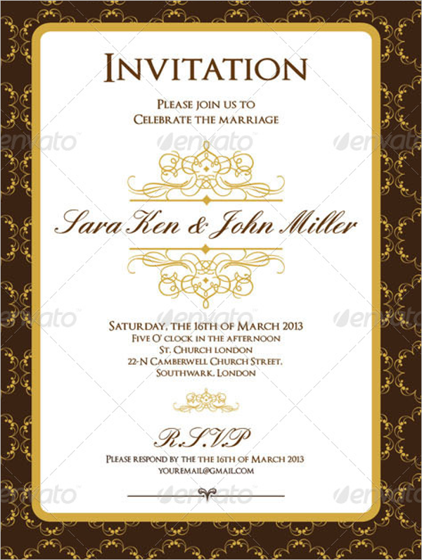 Diy Wedding Menu Design