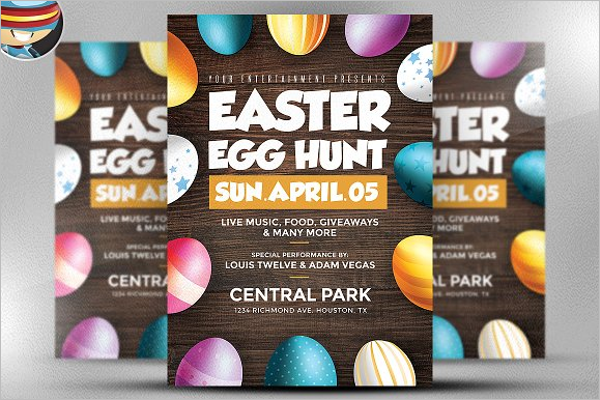 Easter Egg Hunt Flyer Design