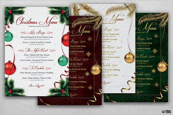 20+ Holiday Menu Templates Free Word, PSD Menu Designs