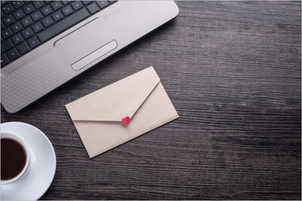 Empty Christmas Envelope Design