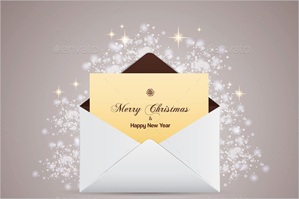 Envelope With Greeting Card Template
