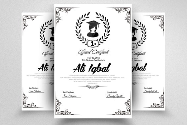 Experience Certificate Template PSD