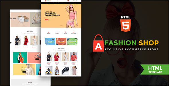 Fashion Shop Ecommerce Website Template