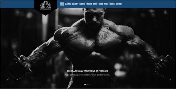 Fitness HTML5 Website Template