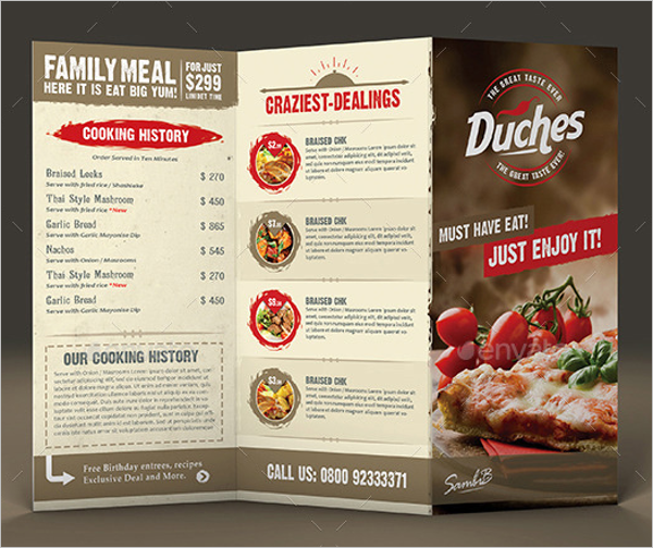 Food Catering Menu Template